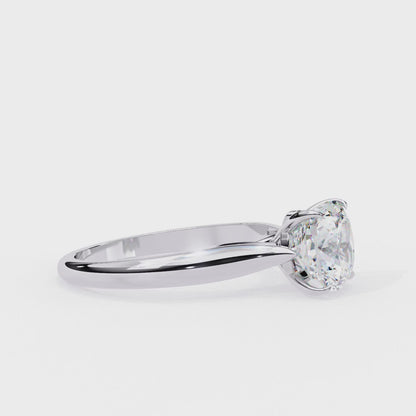 Pure Grace Cushion Solitaire Lab Grown Diamond Ring