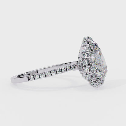 Lustre Drop Lab Grown Diamond Ring