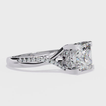 Radiant Twist Lab Grown Diamond Ring