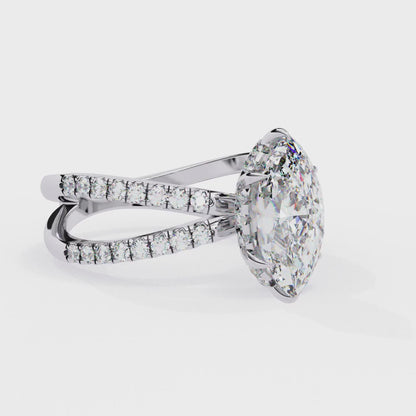Valencia Lab Grown Diamond Marquise Infinity Ring