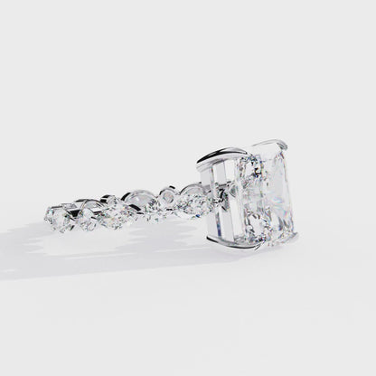 Luxe Prism Radiant Lab Grown Diamond Ring