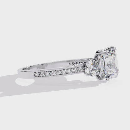 Radiant Baguette Princess Lab Grown Diamond Ring