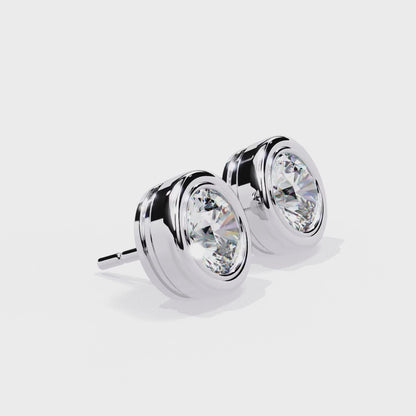 Luna Bezel Lab Grown Diamond Studs