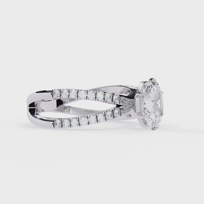 Elowen Lab Grown Diamond Oval Embrace