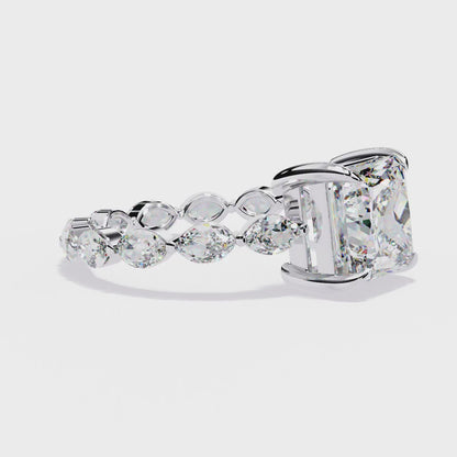 Regal Marquise Princess Lab Grown Diamond Ring