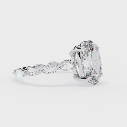 Elysian Marquise Oval Lab Grown Diamond Ring