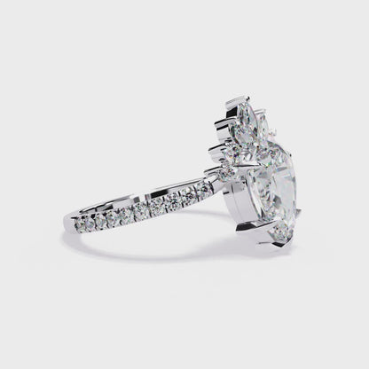 Fleur Radiance Pear Lab Grown Diamond Ring
