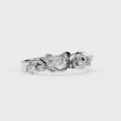 Rosy Vine Lab Grown Diamond Ring