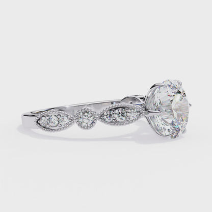 Fleur de Lumière Lab Grown Diamond Ring