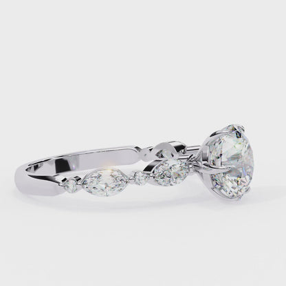 Aurora Marquise Solitaire Ring