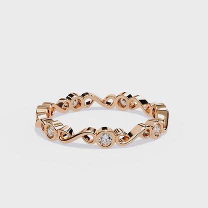 Infinity Loop Lab Grown Diamond Ring