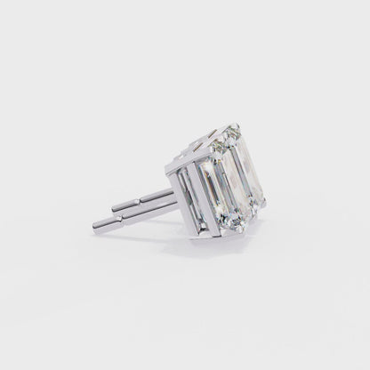Emerald Prism Lab Grown Diamond Studs