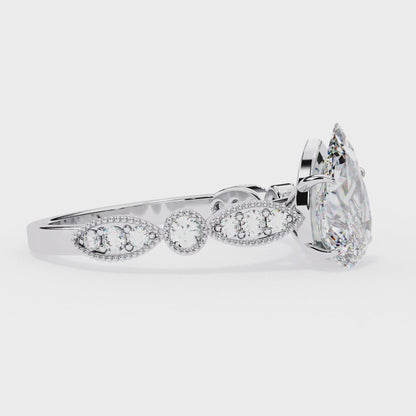 Elodie Lab Grown Diamond Pear Legacy Ring