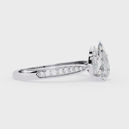 Aurora Drop Lab Grown Diamond Ring