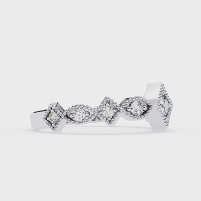 Starlit Cluster Lab Grown Diamond Ring