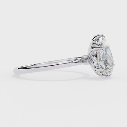 Aurora Lab Grown Diamond Pear Classic Ring